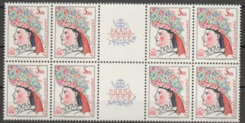 2266 - větší celek 8 známek + 2 kupóny ** - 1977- PRAGA 1978